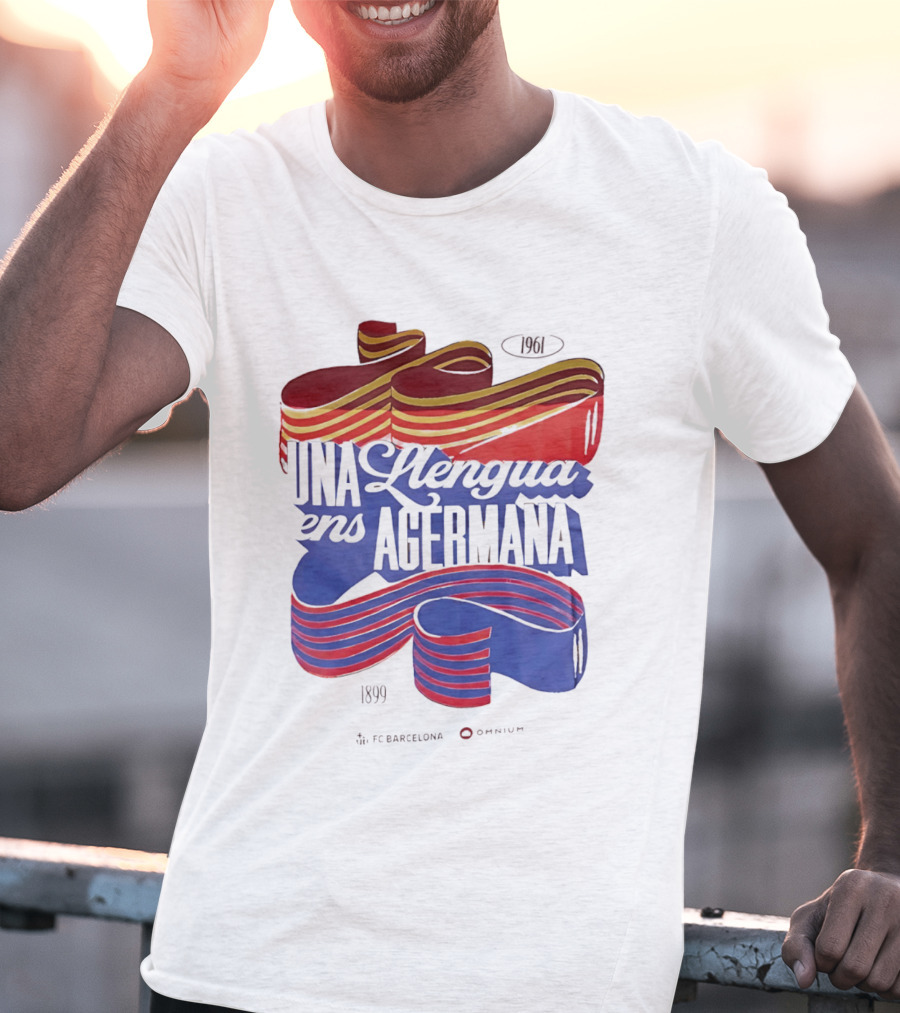 FC Barcelona Una Llengua Ens Agermana 1968 1899 T-Shirt
