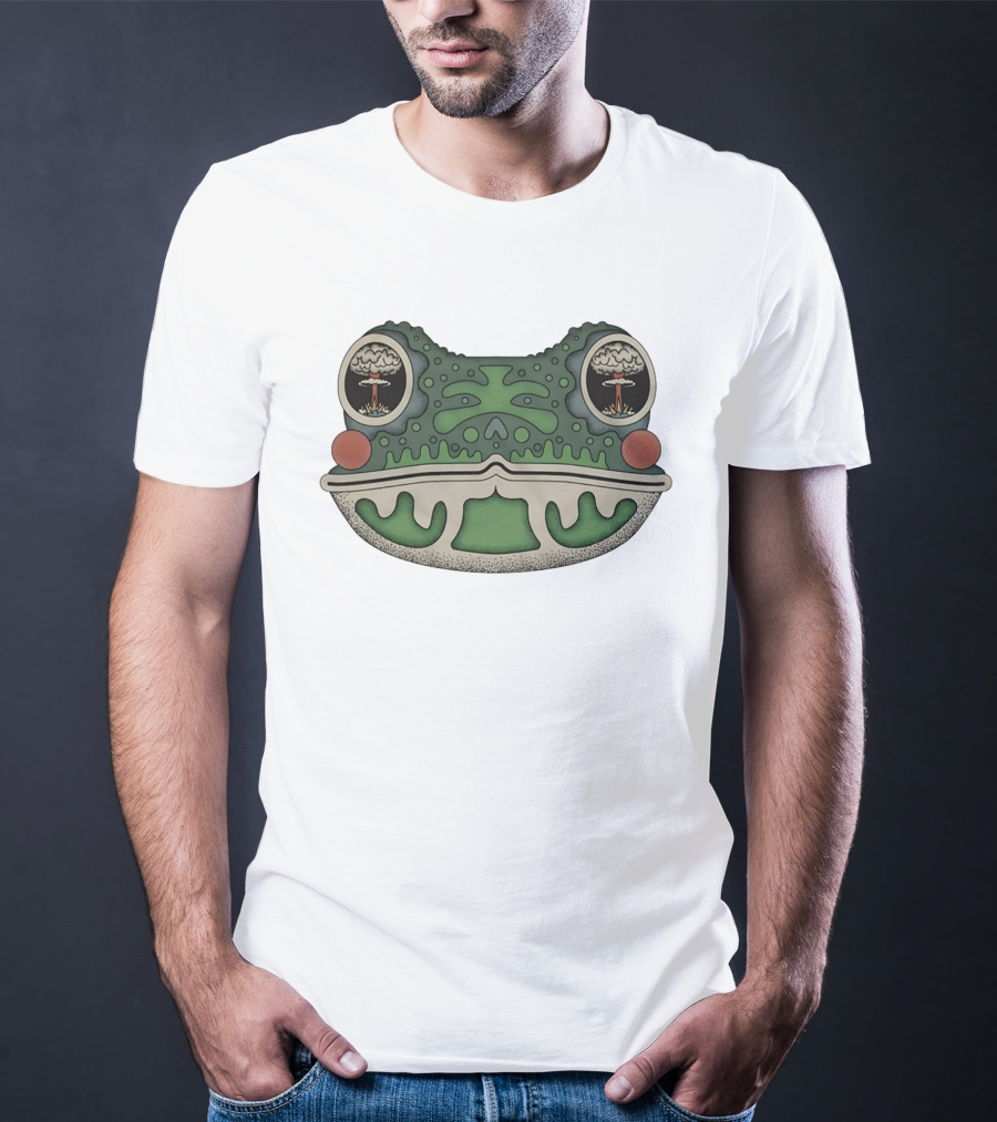 Toad Toadal Destruction Atomic Bomb Eyes Frog T-Shirt