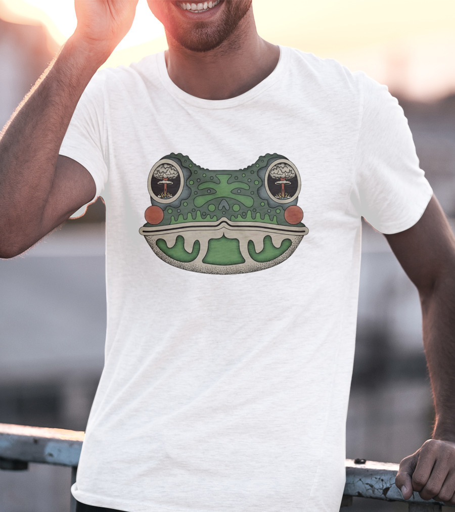 Toad Toadal Destruction Atomic Bomb Eyes Frog T-Shirt