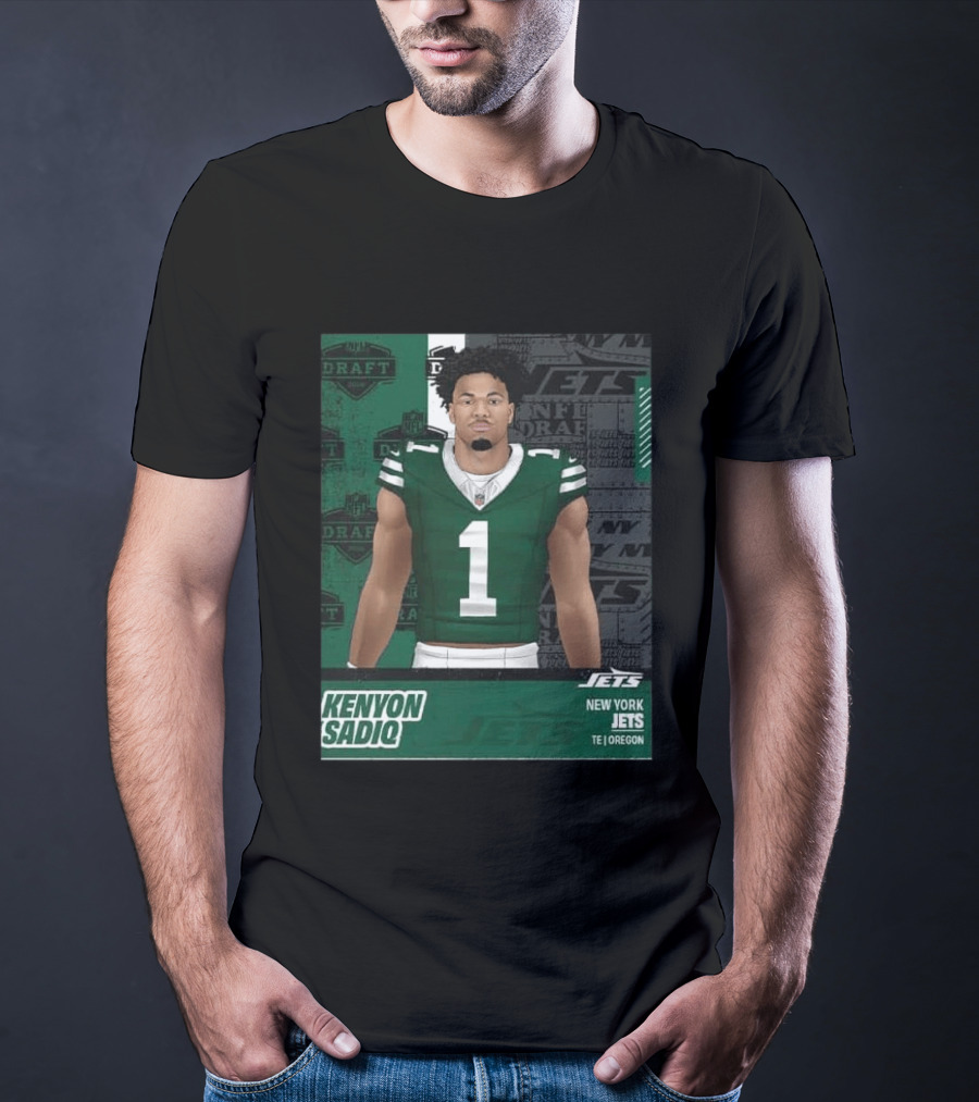 Kenyon Sadiq New York Jets Round 1 Pick 16 2026 Draft NFL Draft Jets TE Oregon T-Shirt