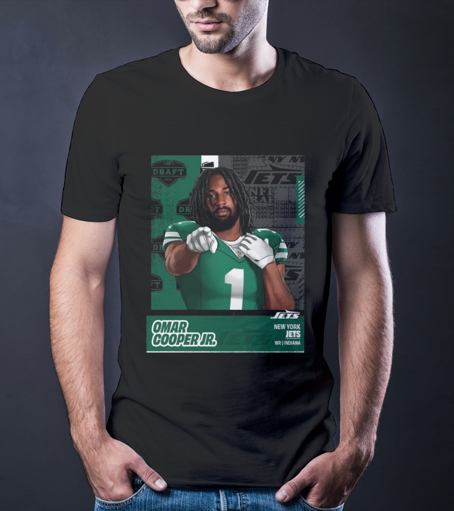 NFL Draft 2026 New York Jets Omar Cooper Jr Round 1 Pick 30 WR Indiana T-Shirt