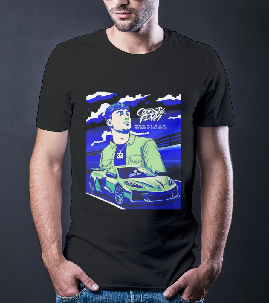 Cooper Flagg 2026 Honorary Pace Car Driver Nascar Cup Series Worth 400 T-Shirt