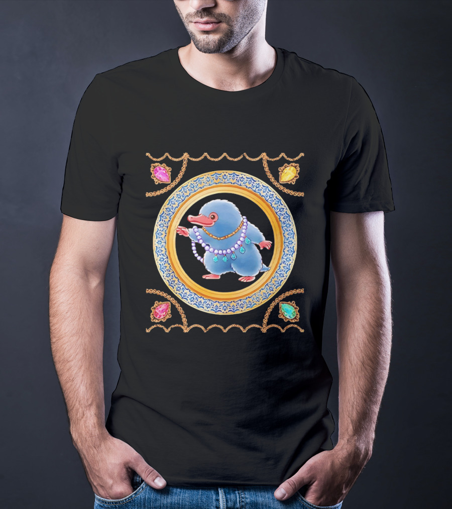 Niffler Collecting Jewelry From Fantastic Beasts T-Shirt