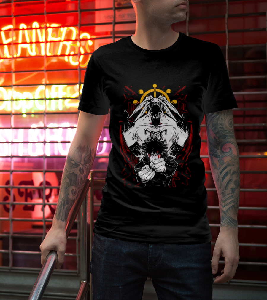Dark Anime Summoner Characters Celestial Crown Warrior T-Shirt