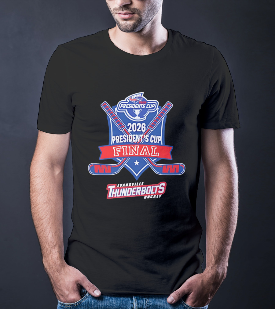 Evansville Thunderbolts Hockey 2026 SPHL Presidents Cup Final T-Shirt