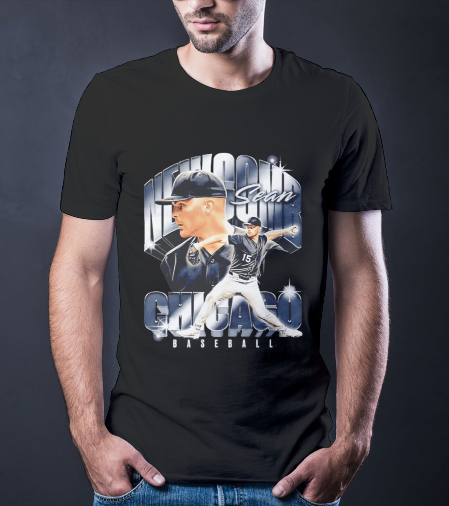 Sean Newcomb Chicago White Sox Pitcher Airbrush T-Shirt