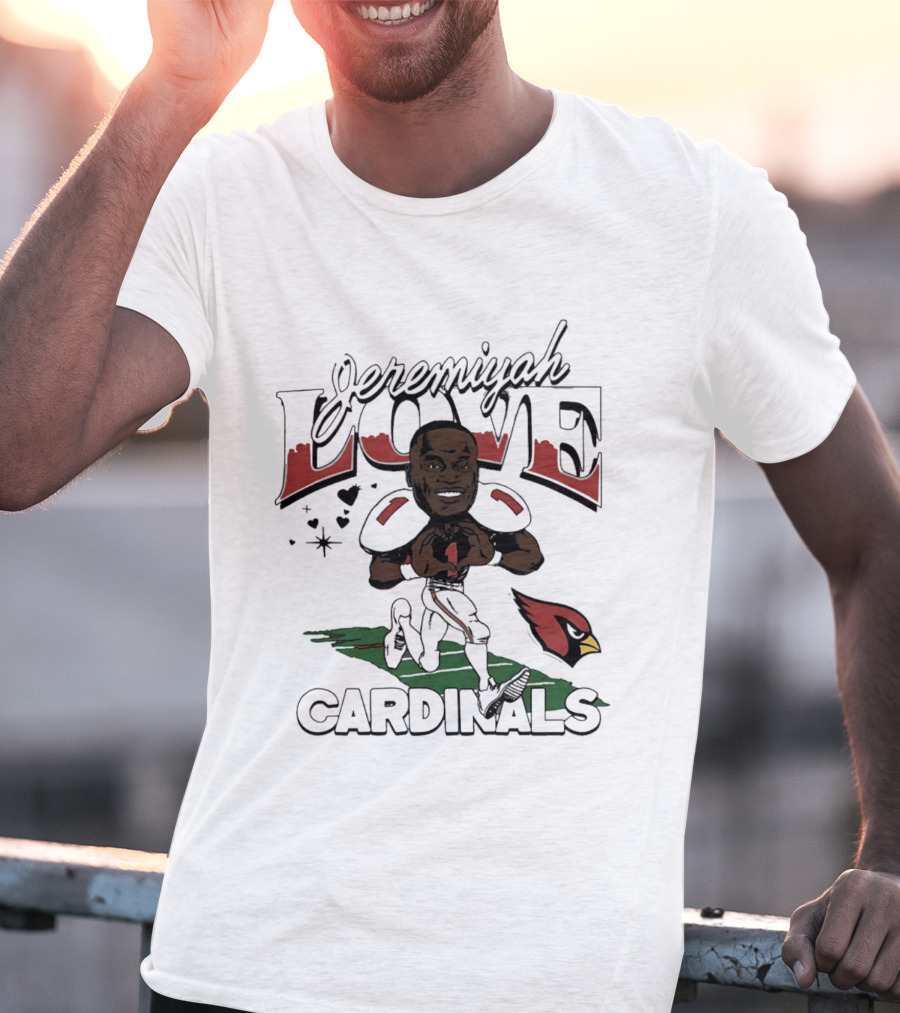 Jeremiyah Love Arizona Cardinals Caricature 2026 Draft T-Shirt