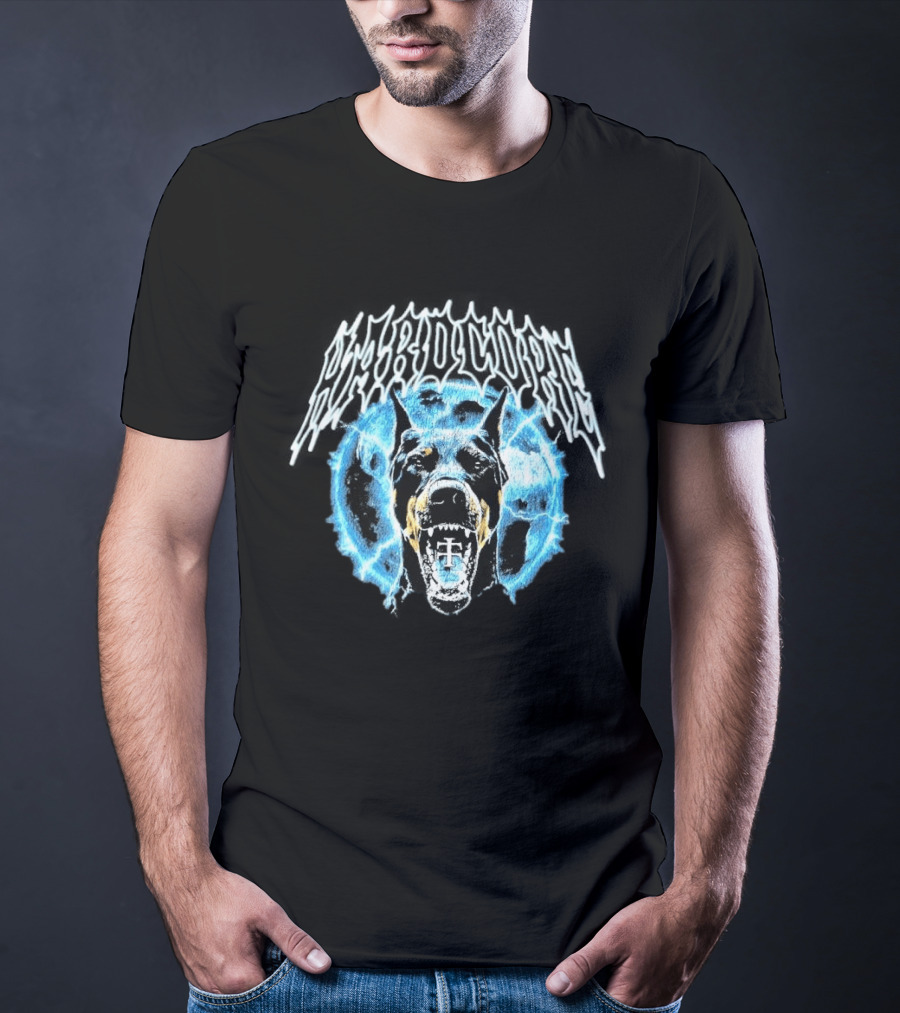 TELETECH 2026 Hound Heavy Cotton Fierce Dog With Electric Aura T-Shirt