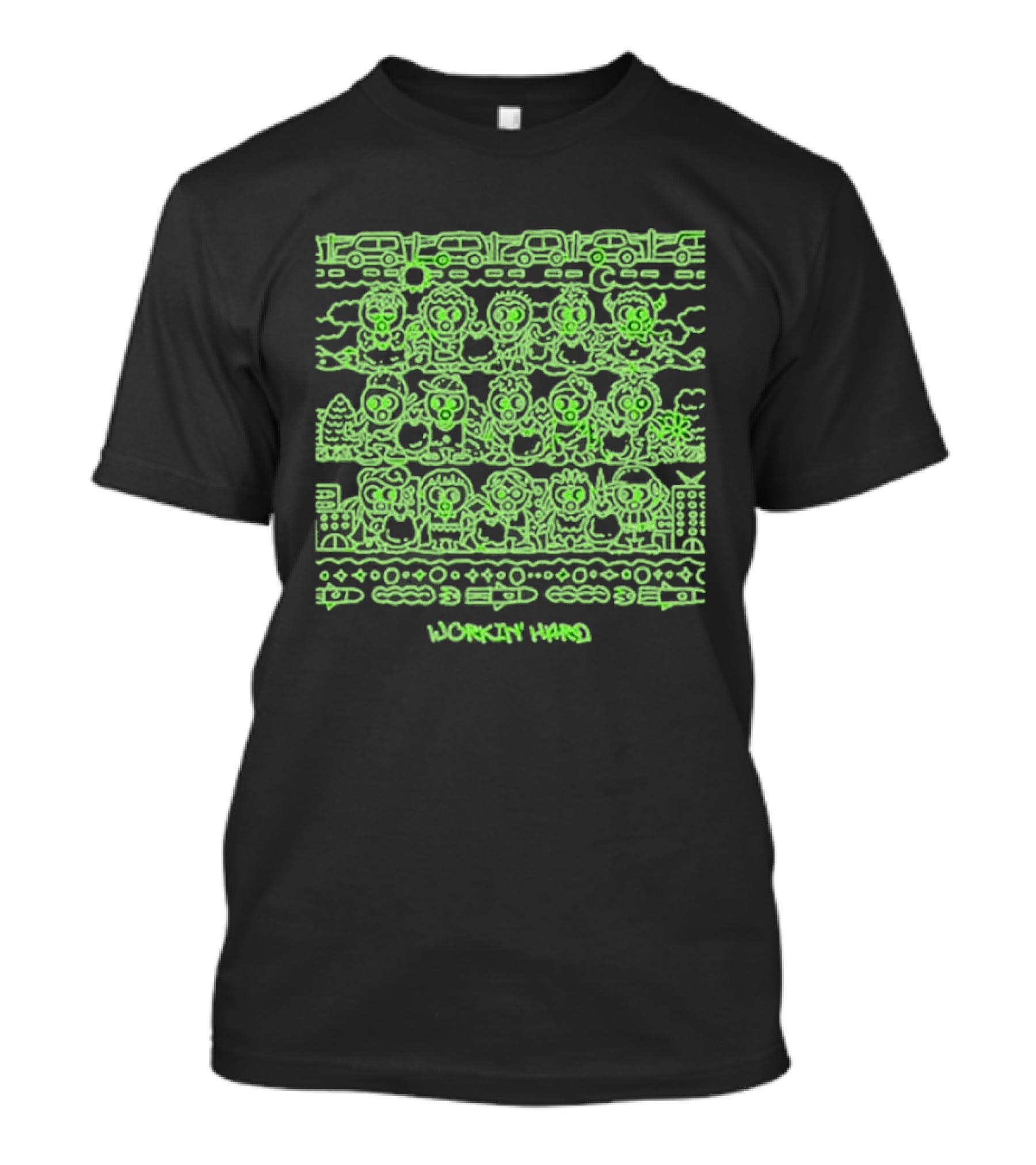 Fujii Kaze Prema World Tour 2026 Working Hard Merchandise T-Shirt