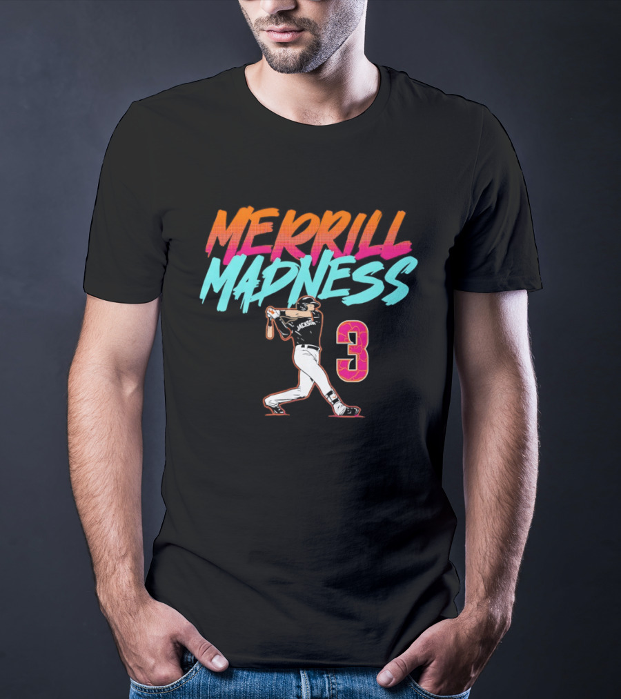 Merrill Madness Jackson Merrill San Diego 3 City Edition T-Shirt