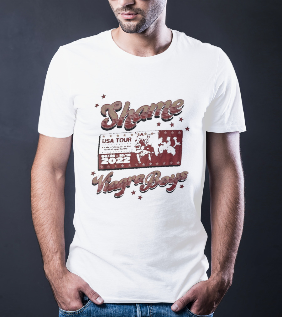 Shame Viagra Boys USA Tour 2022 Dates Stars T-Shirt