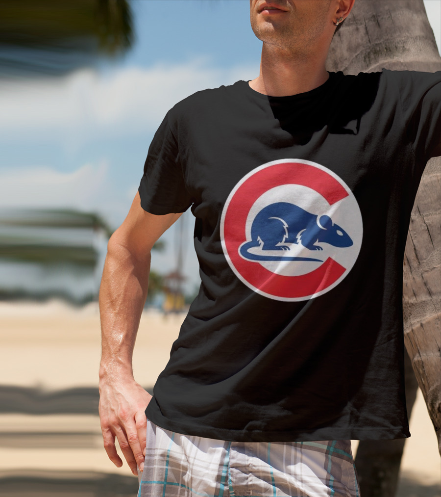 Wrigley Rats C Red And Blue Rat T-Shirt