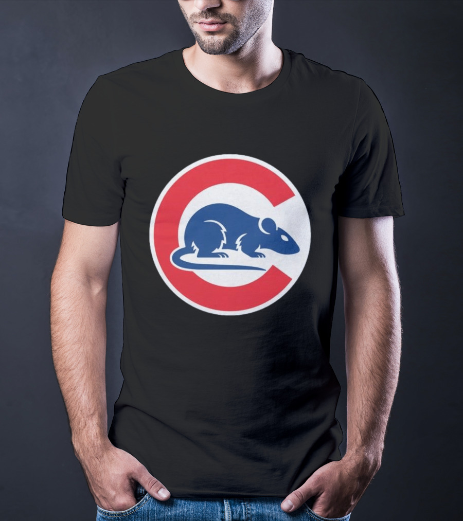 Wrigley Rats C Red And Blue Rat T-Shirt