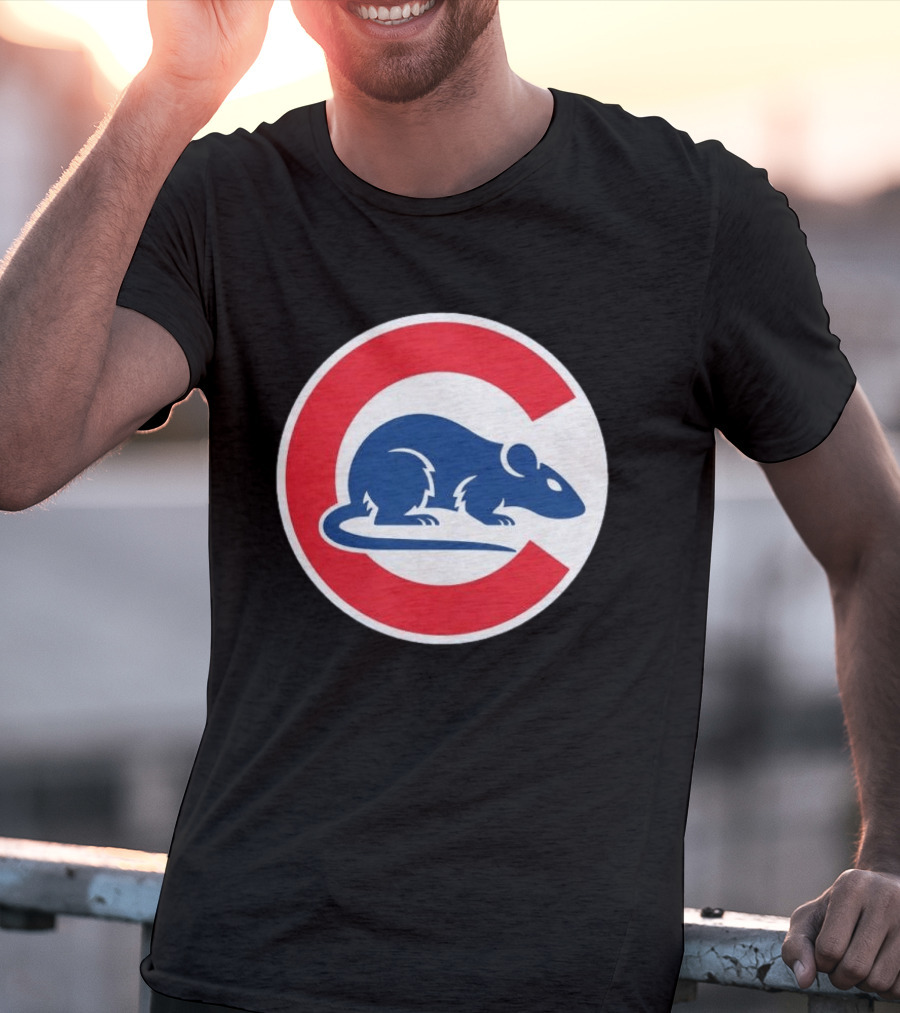 Wrigley Rats C Red And Blue Rat T-Shirt