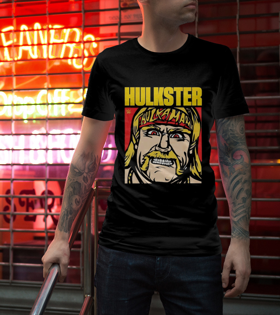 WWE Hulkster Hulkamania Cartoon T-Shirt