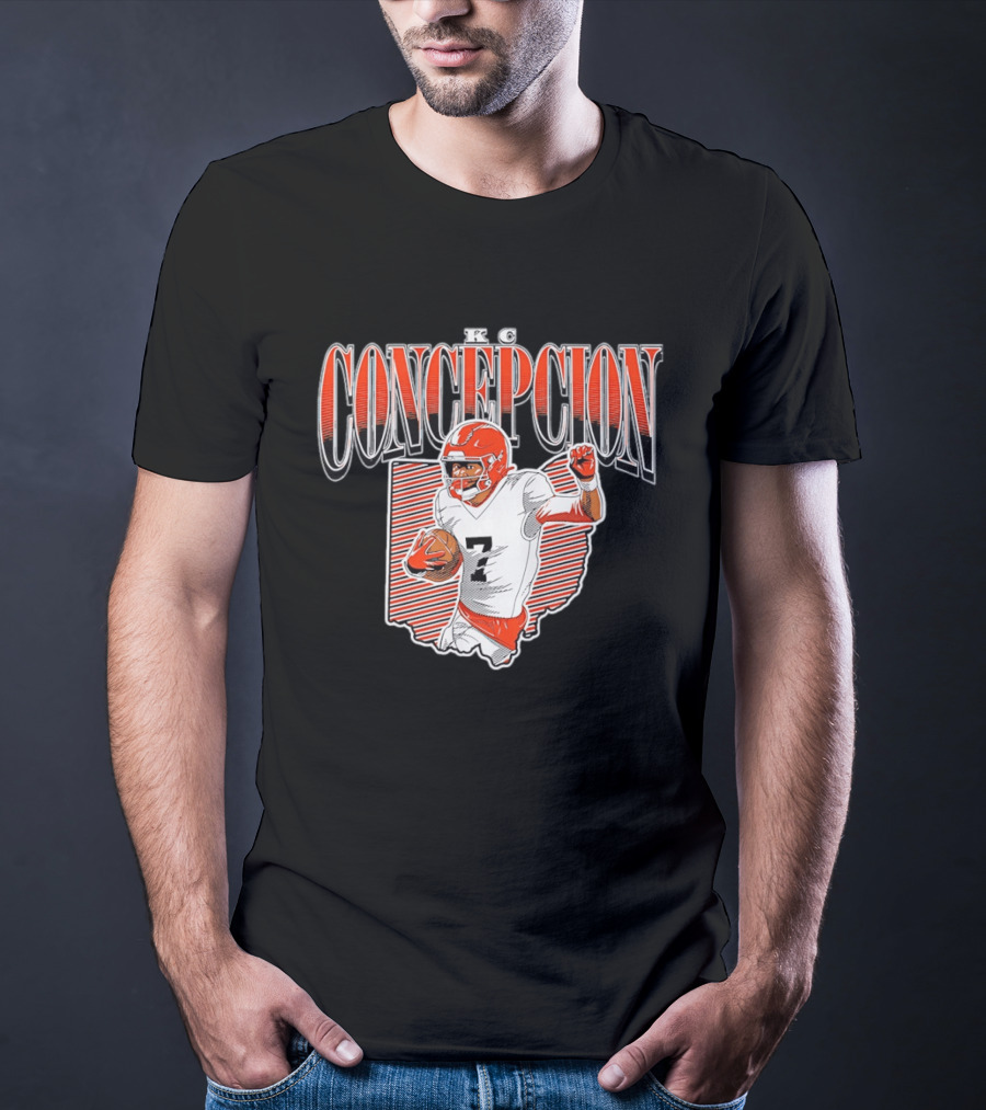 KC Concepcion Football Star Cleveland Browns Number Seven T-Shirt