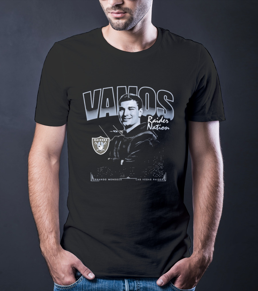 Vamos Raider Nation Fernando Mendoza Las Vegas Raiders 2026 Draft T-Shirt