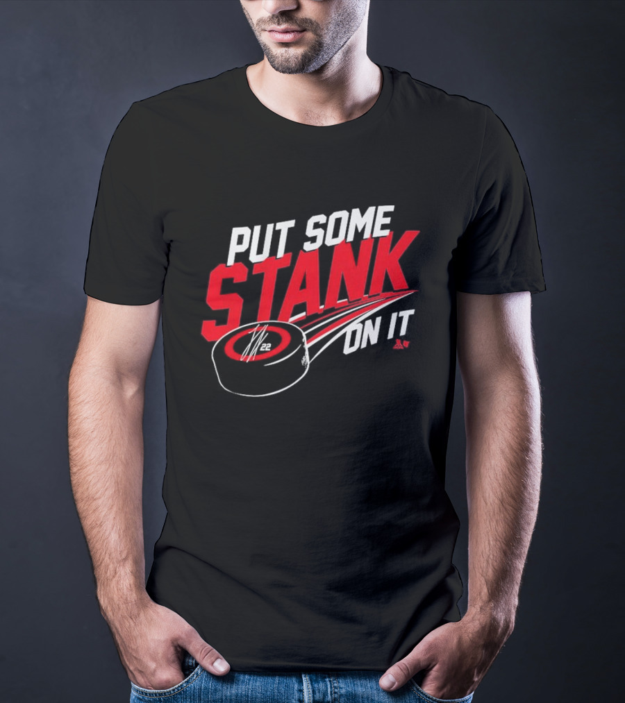 Put Some Stank On It Logan Stankoven Hockey Puck T-Shirt