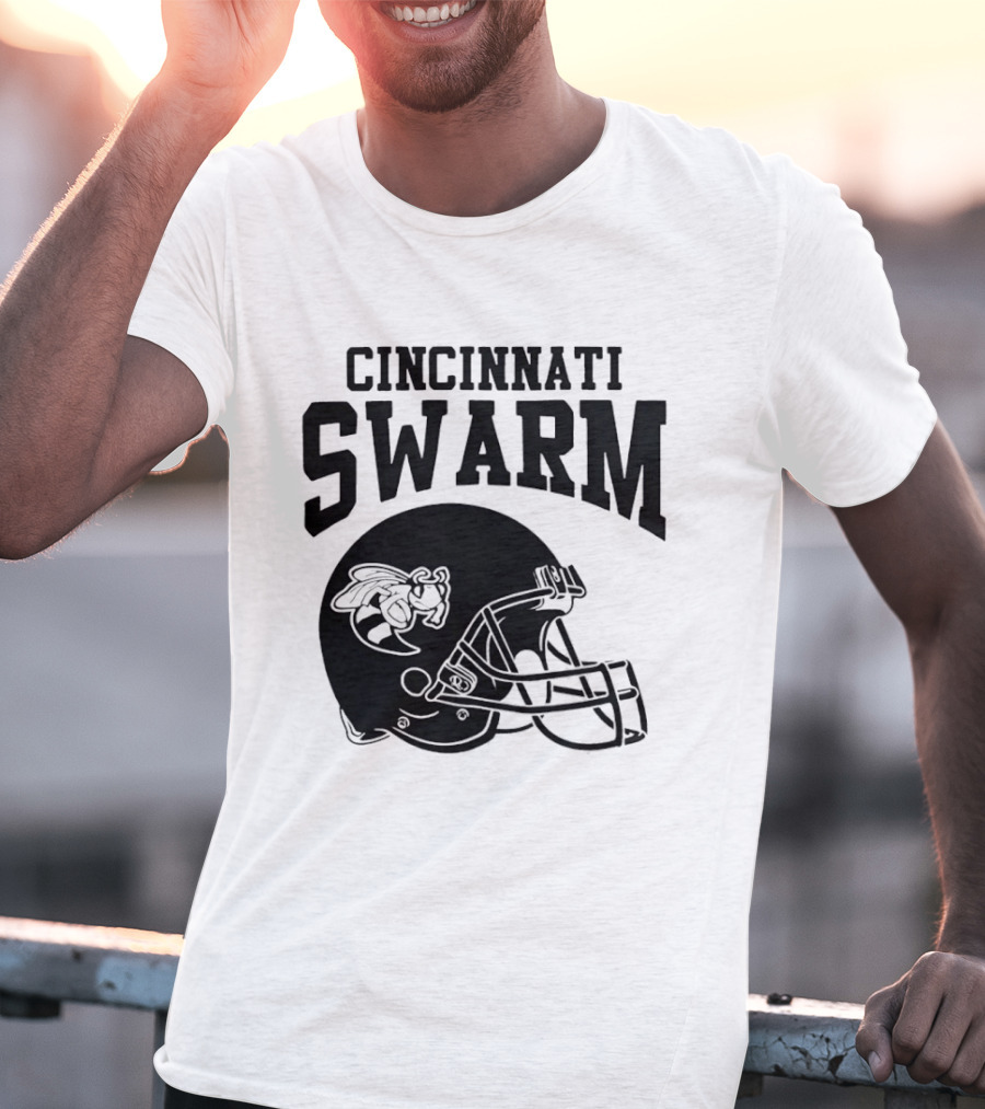Cincinnati Swarm Hornet Football Helmet 2026 T-Shirt