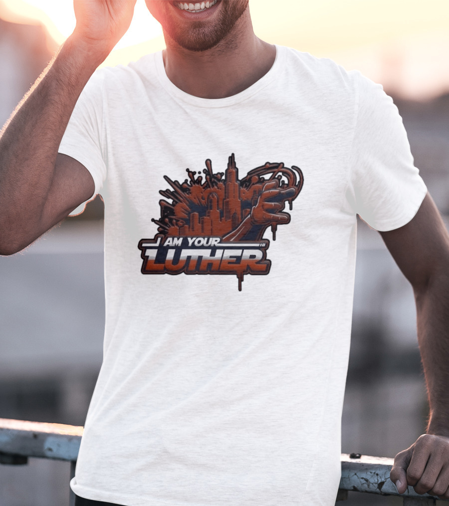 I Am Your Luther Urban Cityscape Graffiti Style Hand Gesture T-Shirt