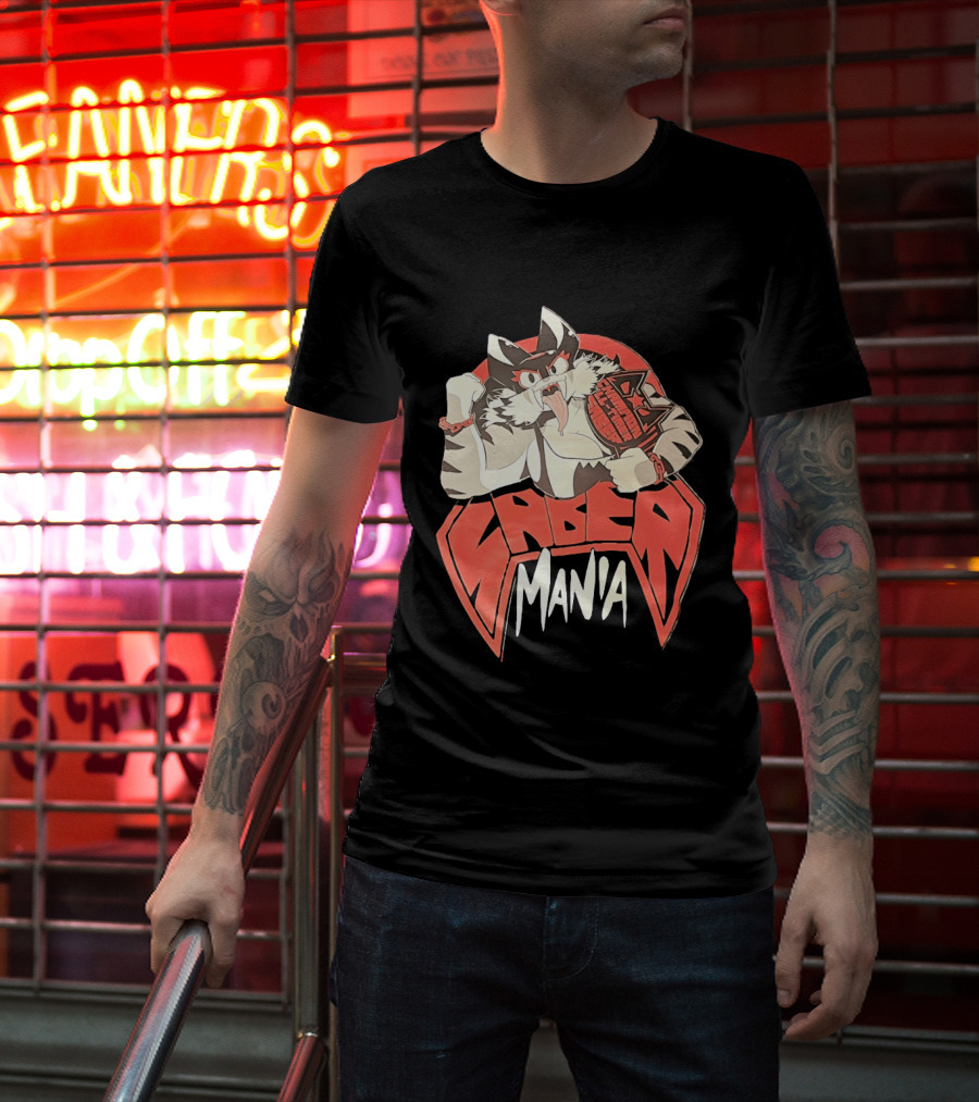 Ring Cats Saber Mania Wrestling Champion Feline T-Shirt