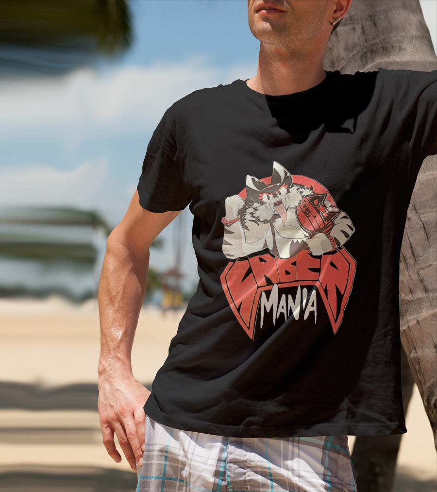 Ring Cats Saber Mania Wrestling Champion Feline T-Shirt