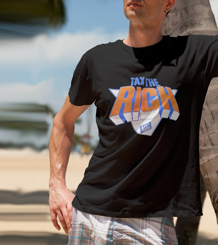 Tax The Rich AOC New York Knicks T-Shirt