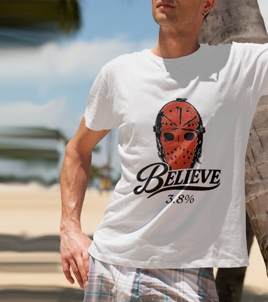 Philadelphia Flyers Believe 3.8% Jason Voorhees Mask T-Shirt