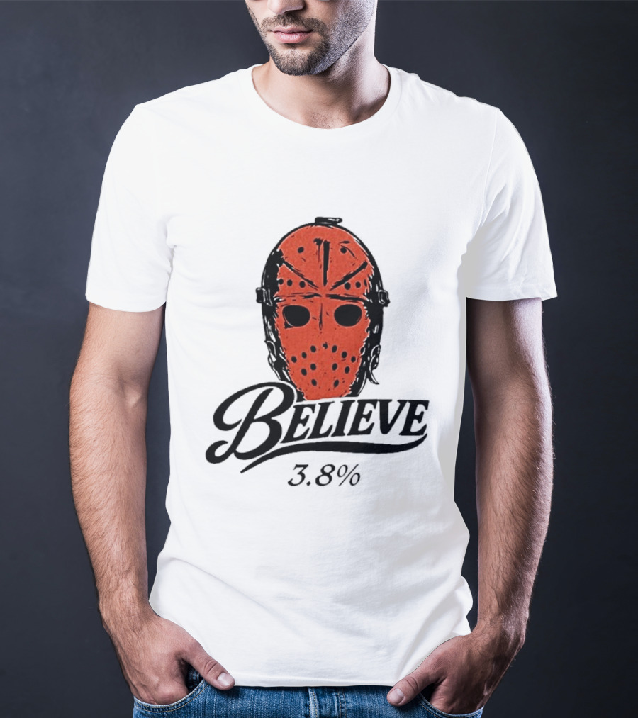 Philadelphia Flyers Believe 3.8% Jason Voorhees Mask T-Shirt