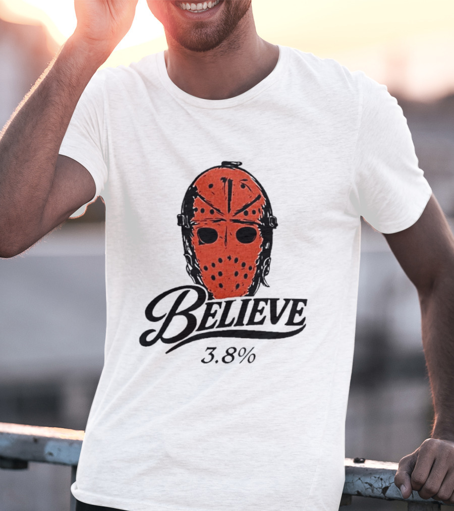 Philadelphia Flyers Believe 3.8% Jason Voorhees Mask T-Shirt