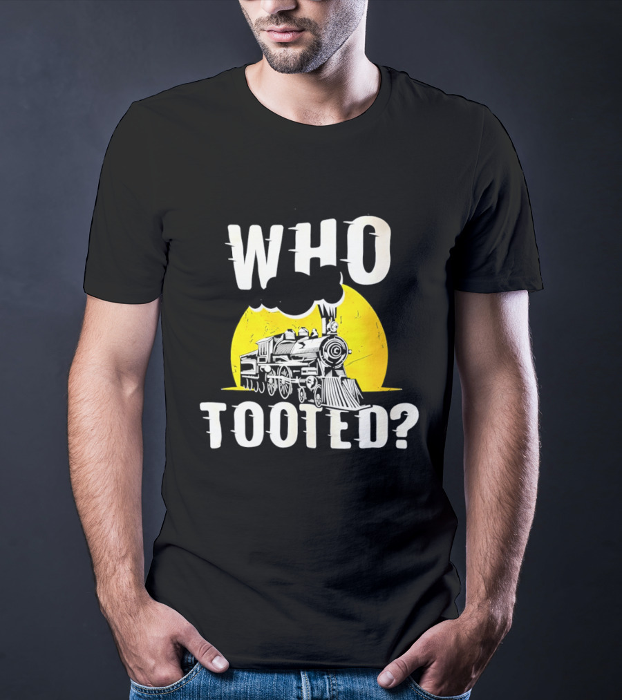 Who Tooted Train Yellow Sun T-Shirt