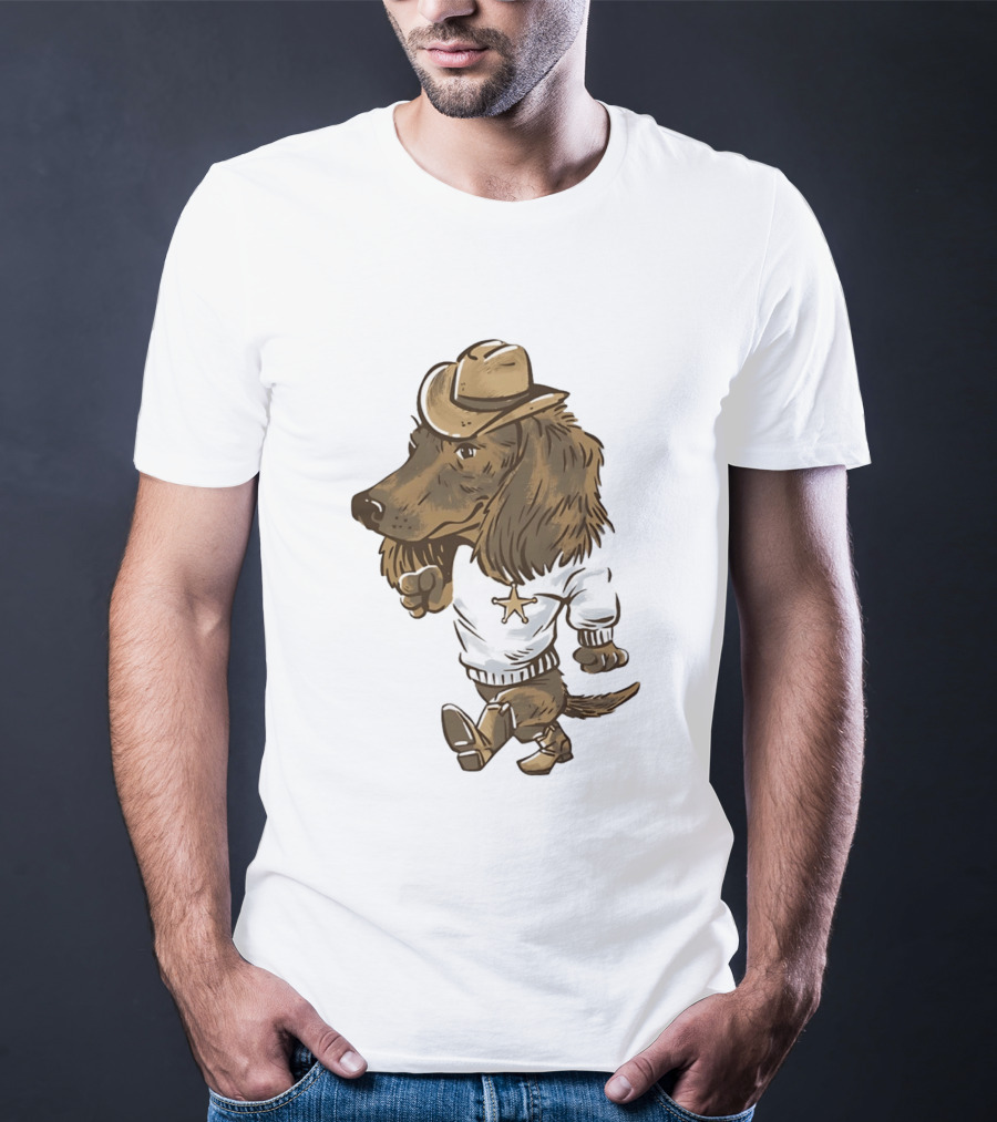 Starkville Derby 2026 Cowboy Dachshund Weenie Deputy Star T-Shirt