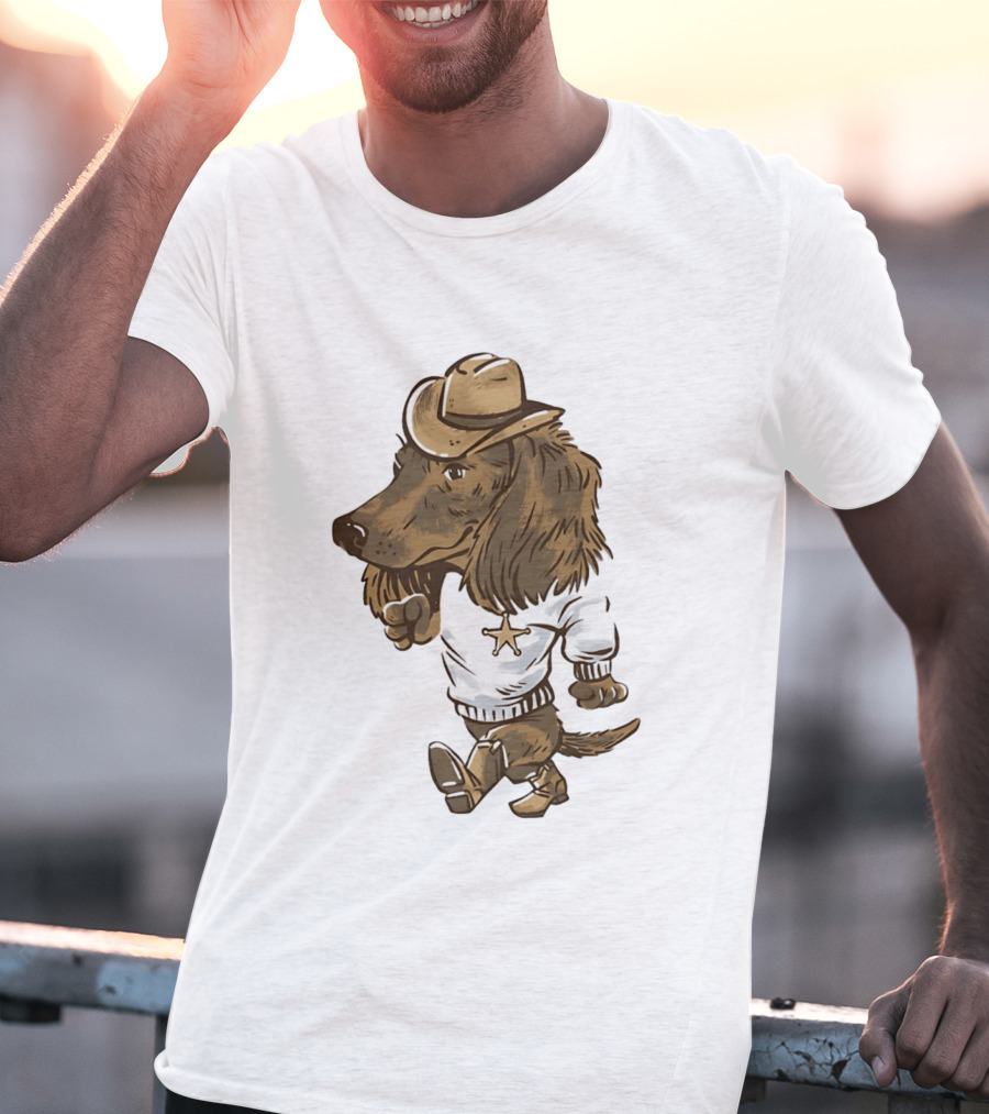 Starkville Derby 2026 Cowboy Dachshund Weenie Deputy Star T-Shirt