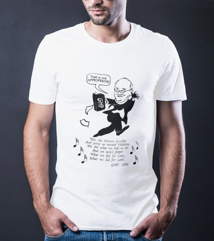 That Is Not Appropriate GHR Speech Bubble Kiss The Summer Goodbye T-Shirt
