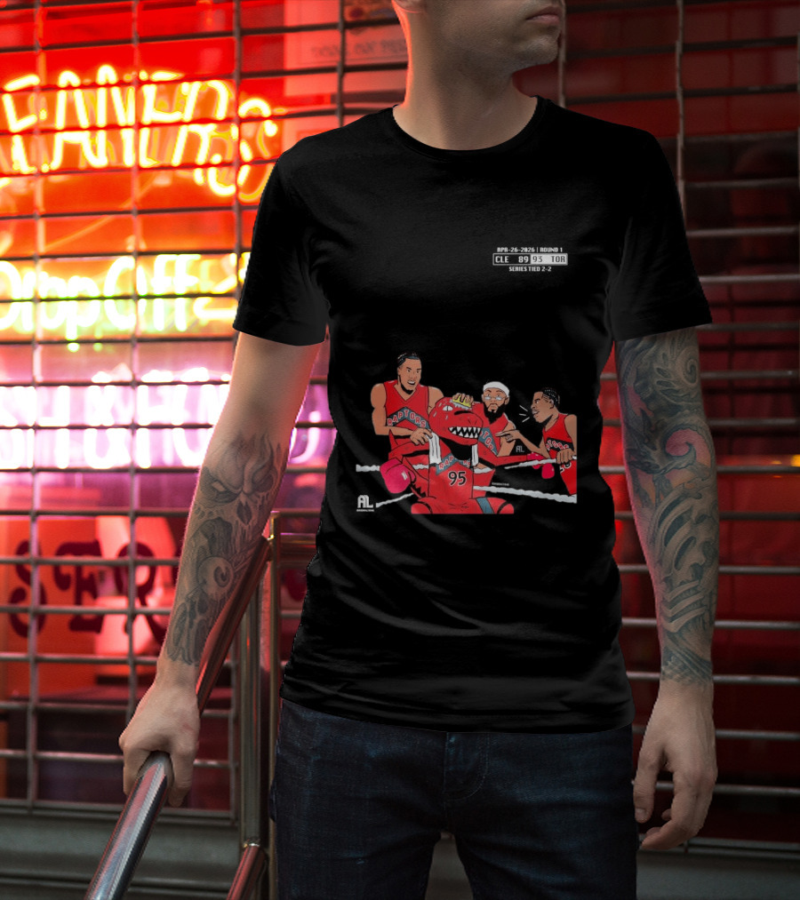 A Sketch After Every Raptors Game This Season 2026 Toronto Basketball Team Celebrates Victory In Classic Red Jerseys T-Shirt