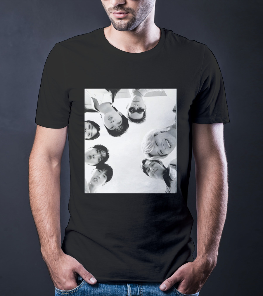 BTS Arirang World Tour Kpop 2026 Group Photo Black And White Aesthetic T-Shirt