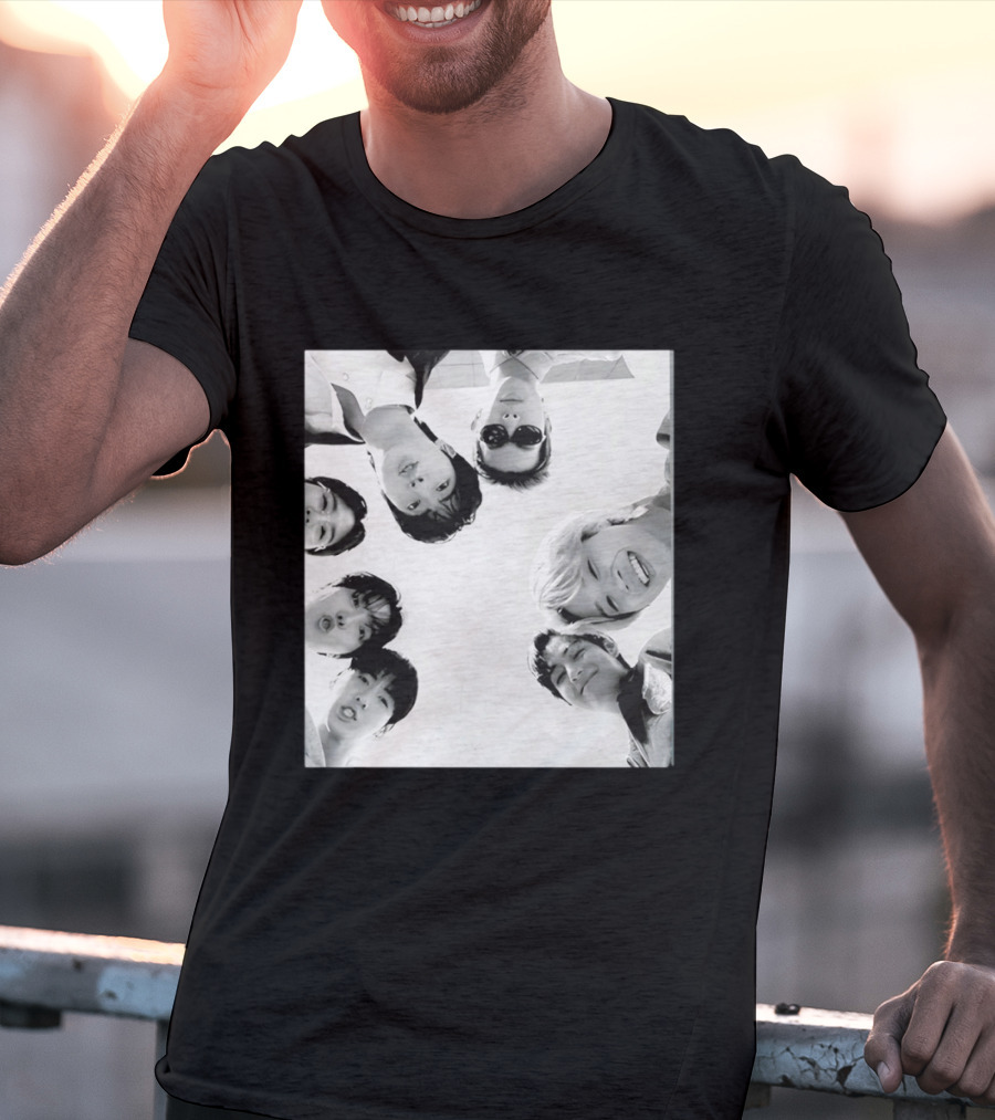 BTS Arirang World Tour Kpop 2026 Group Photo Black And White Aesthetic T-Shirt