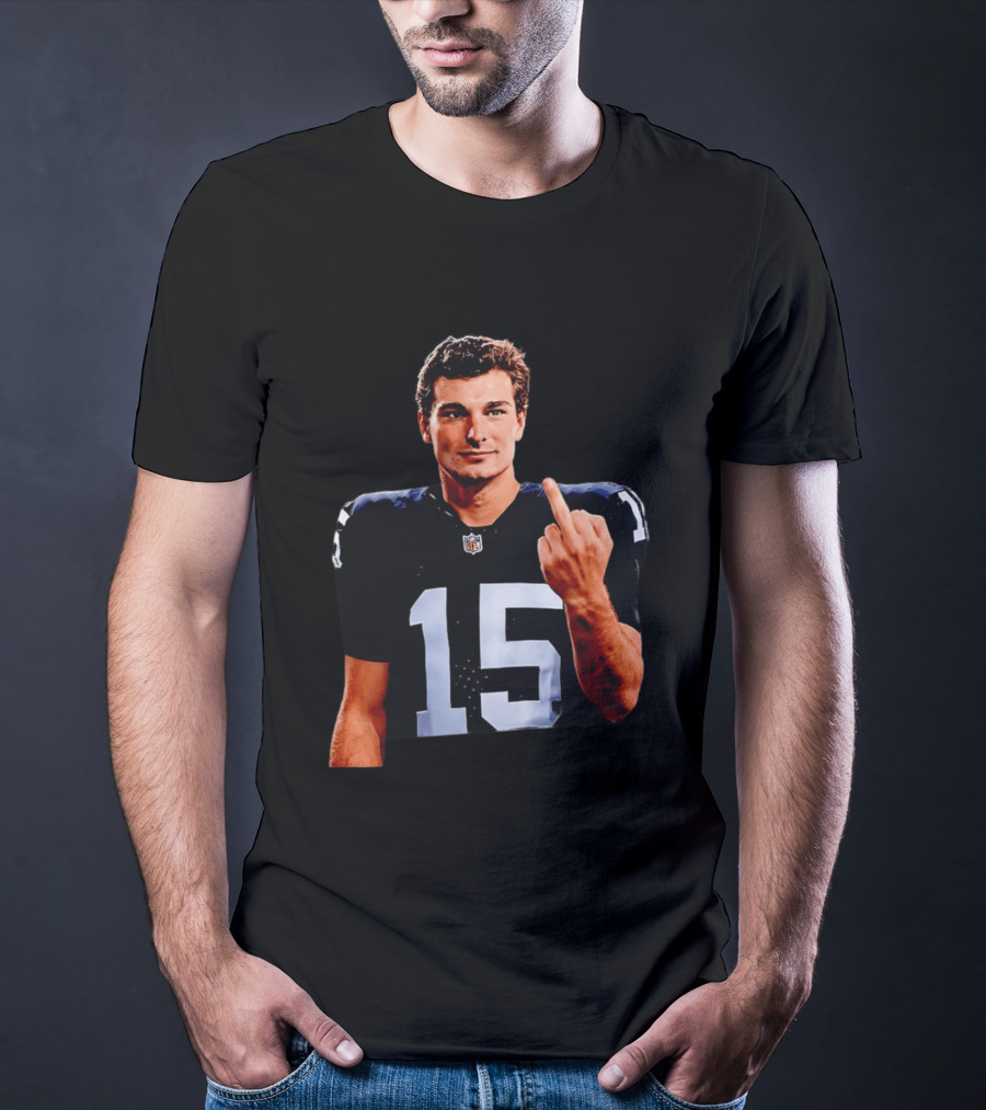 Las Vegas Raiders Fernando Mendoza 2026 Middle Finger Gesture T-Shirt