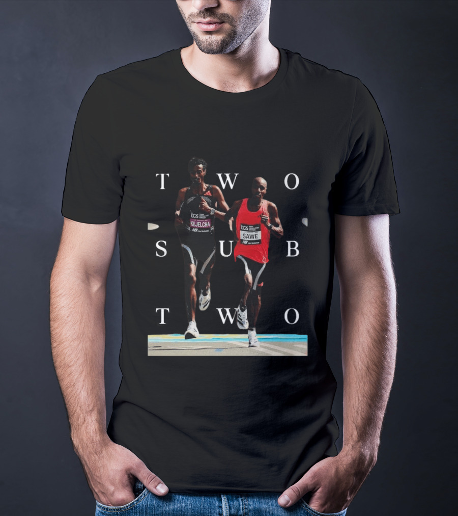 TCS London Marathon Sabastian Sawe Kejelcha Two Sub Two T-Shirt
