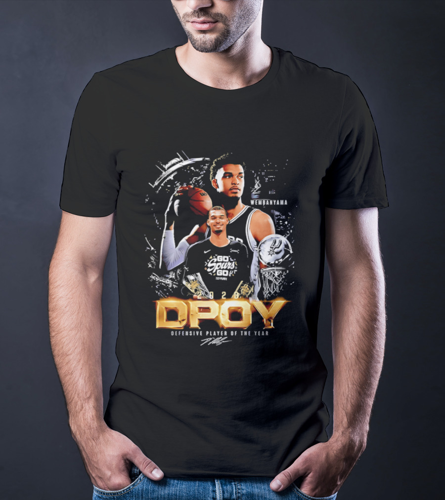 Victor Wembanyama San Antonio Spurs Defensive Player Of The Year 2026 DPOY T-Shirt