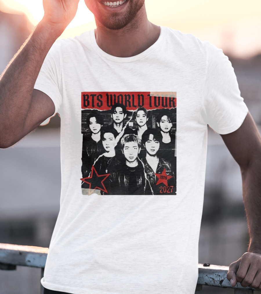 BTS World Tour 2026 2027 Arirang Concert Bangtan Sonyeondan Tour T-Shirt
