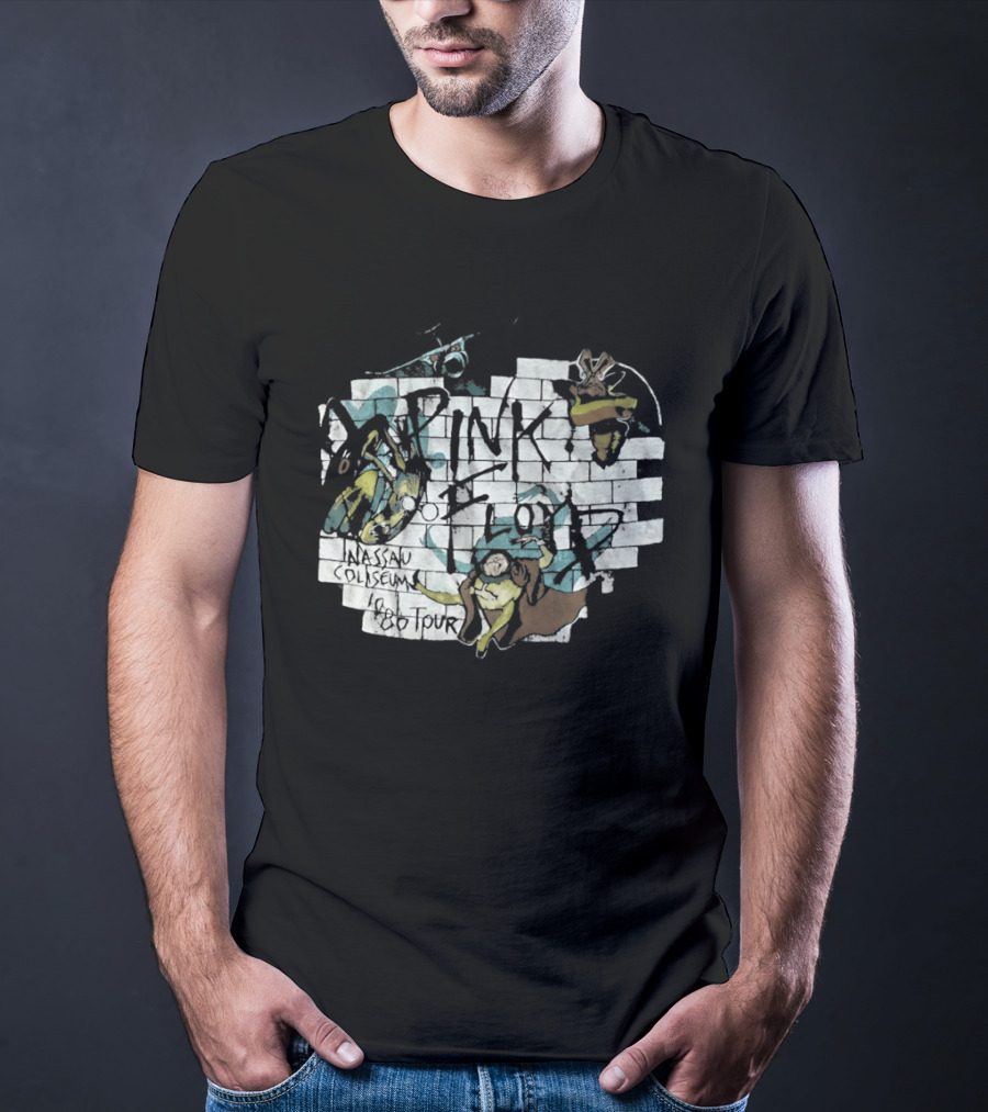 Pink Floyd The Wall Nassau Coliseum 1980 Tour T-Shirt