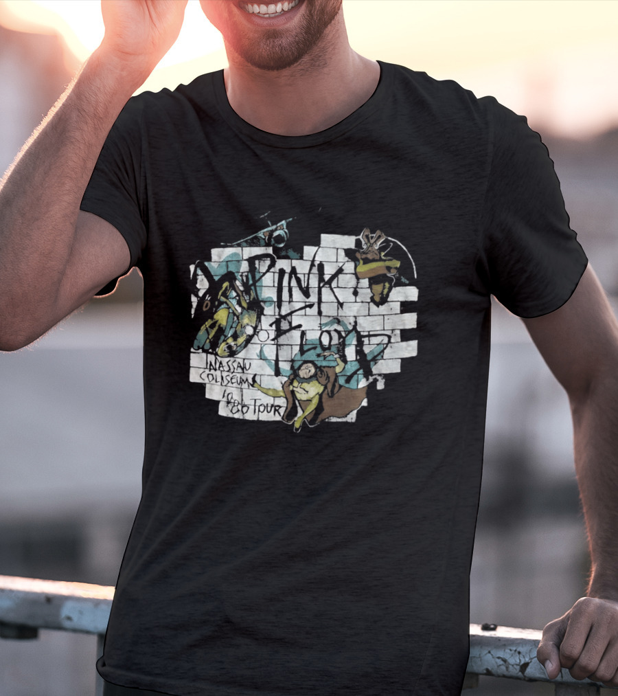 Pink Floyd The Wall Nassau Coliseum 1980 Tour T-Shirt