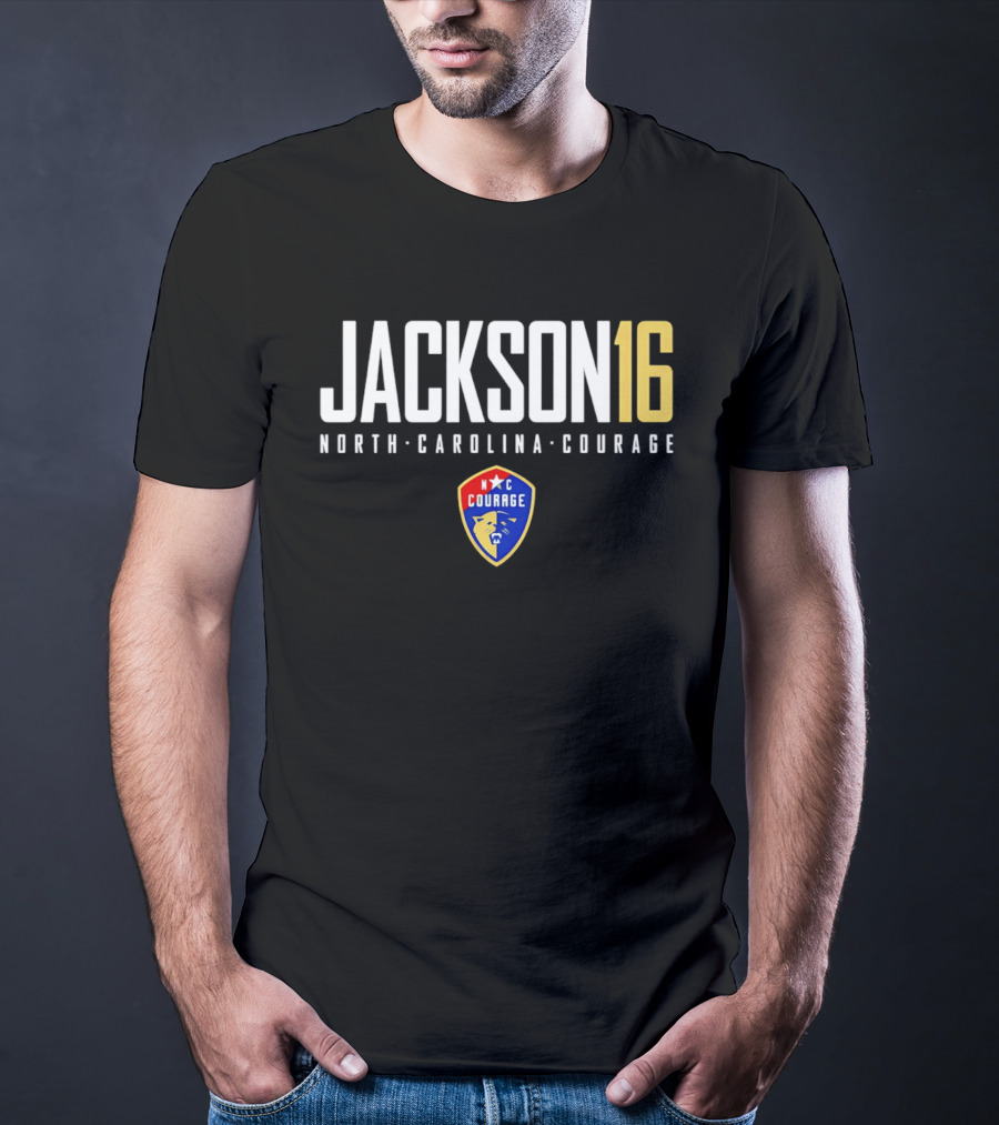 Riley Jackson 16 North Carolina Courage NC Soccer Team T-Shirt