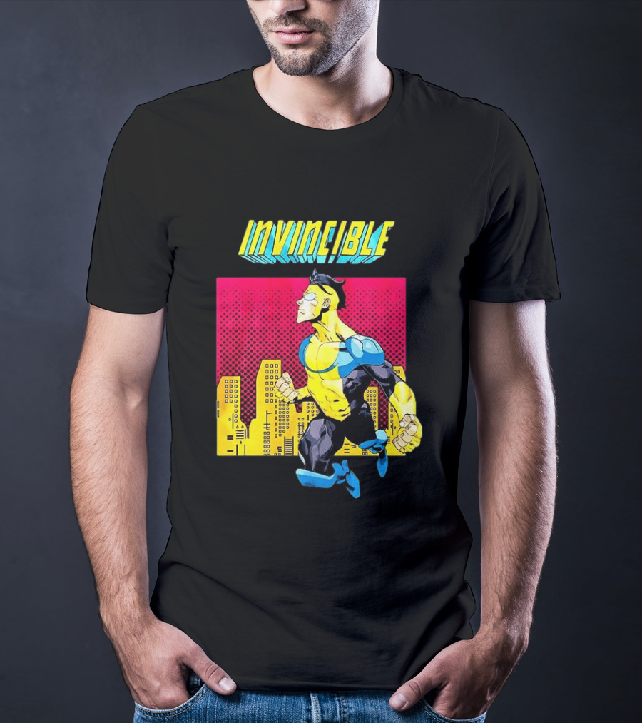 Invincible Comics Hero Skyline Pop T-Shirt