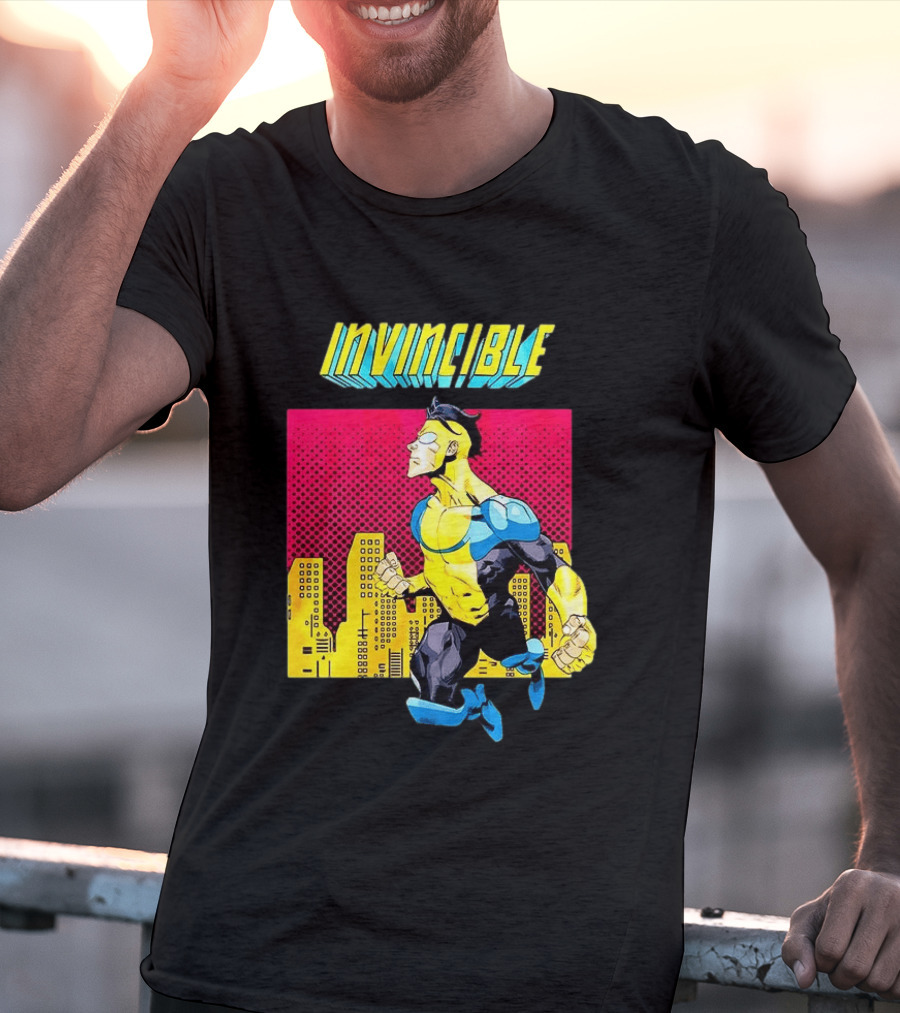 Invincible Comics Hero Skyline Pop T-Shirt