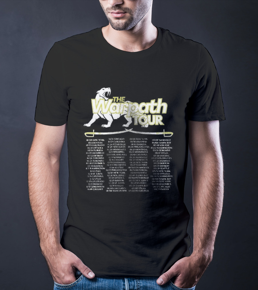 Warpath Tour Dates Schedule And Locations T-Shirt