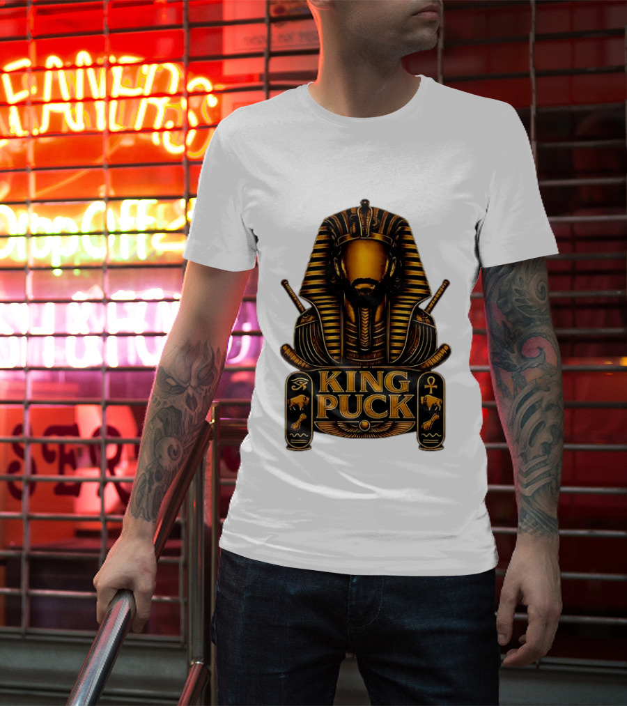 King Puck Pharaoh Buffalo Sabres Egyptian Hockey T-Shirt