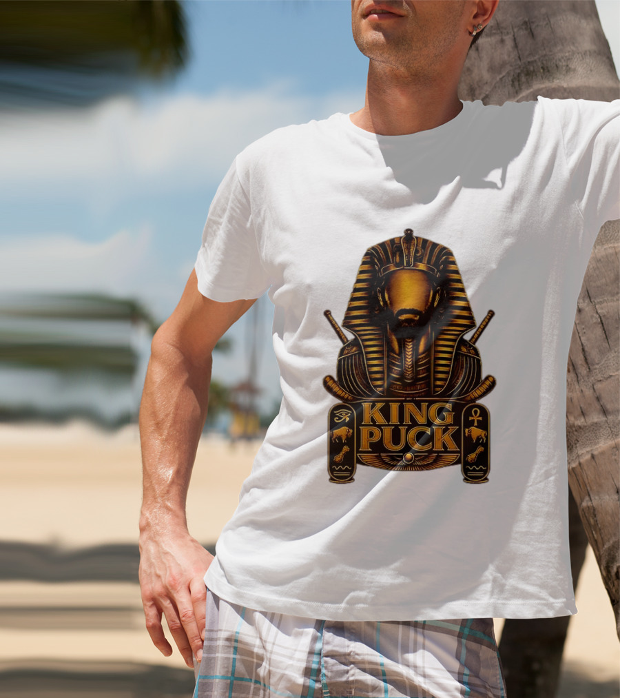 King Puck Pharaoh Buffalo Sabres Egyptian Hockey T-Shirt