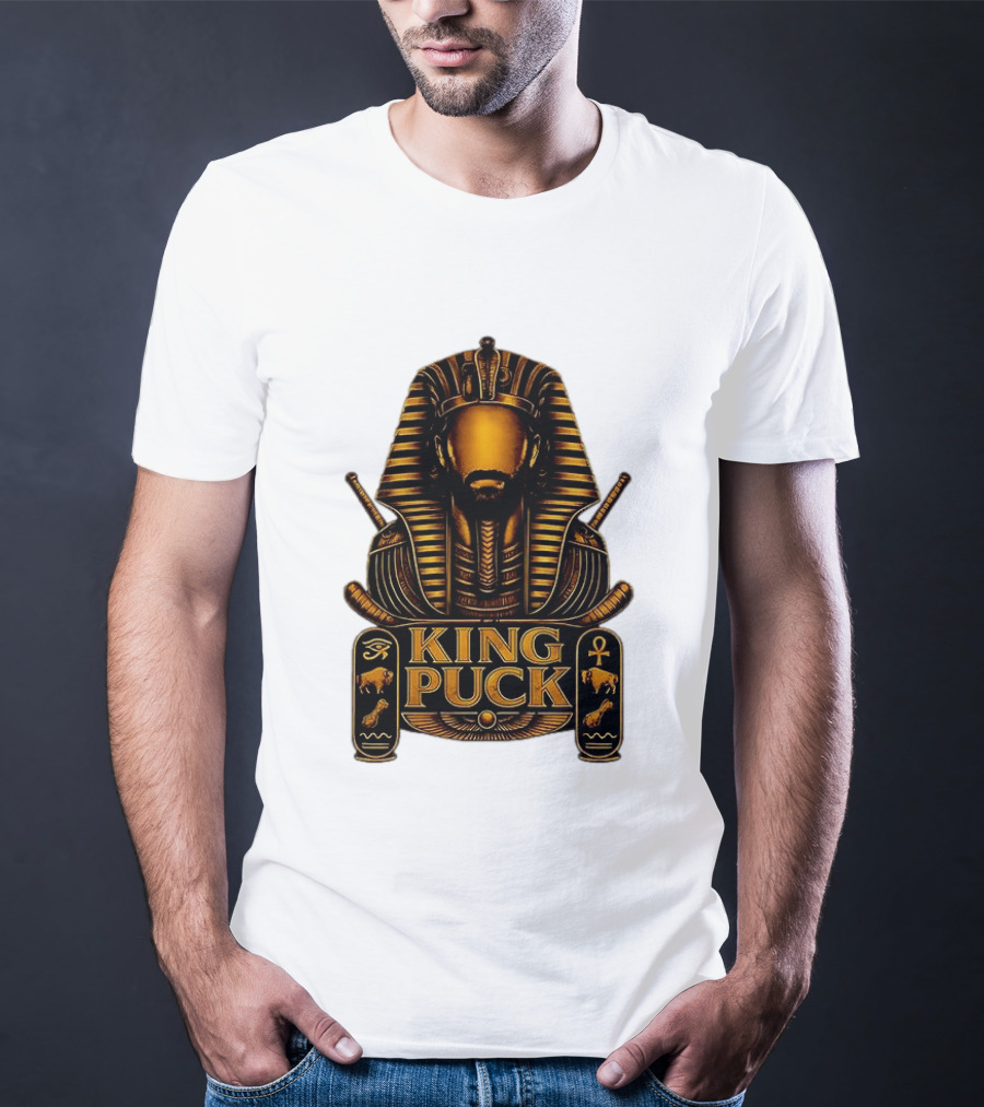 King Puck Pharaoh Buffalo Sabres Egyptian Hockey T-Shirt